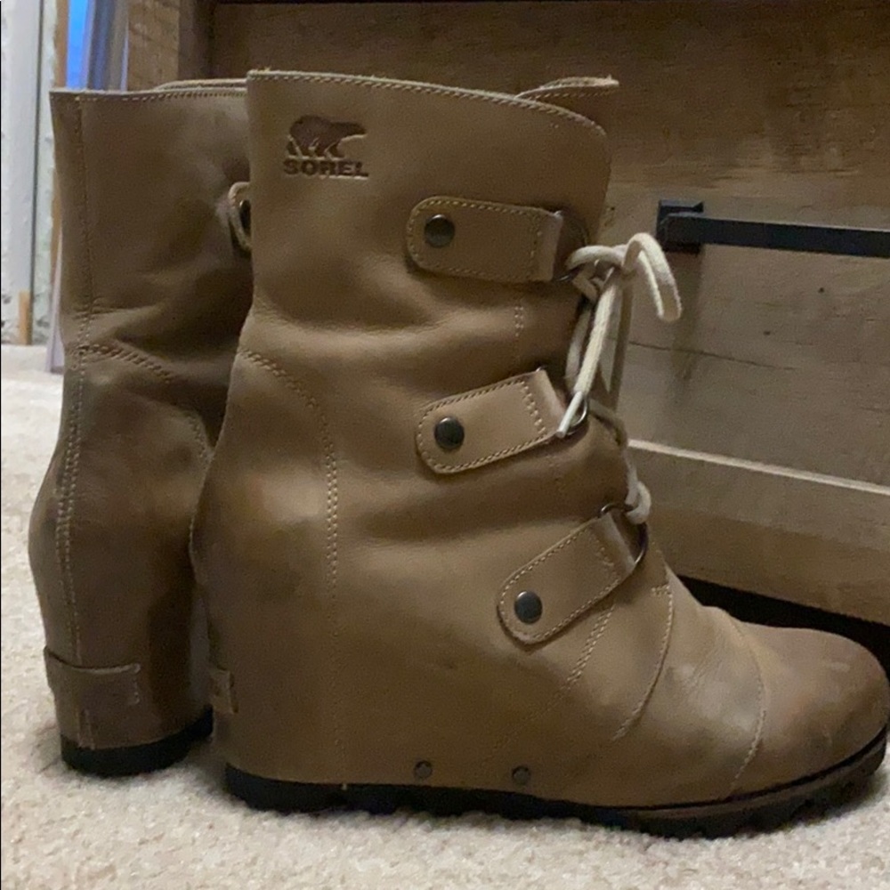 Sorel Joan of Arctic Wedge in Ancient Fossil